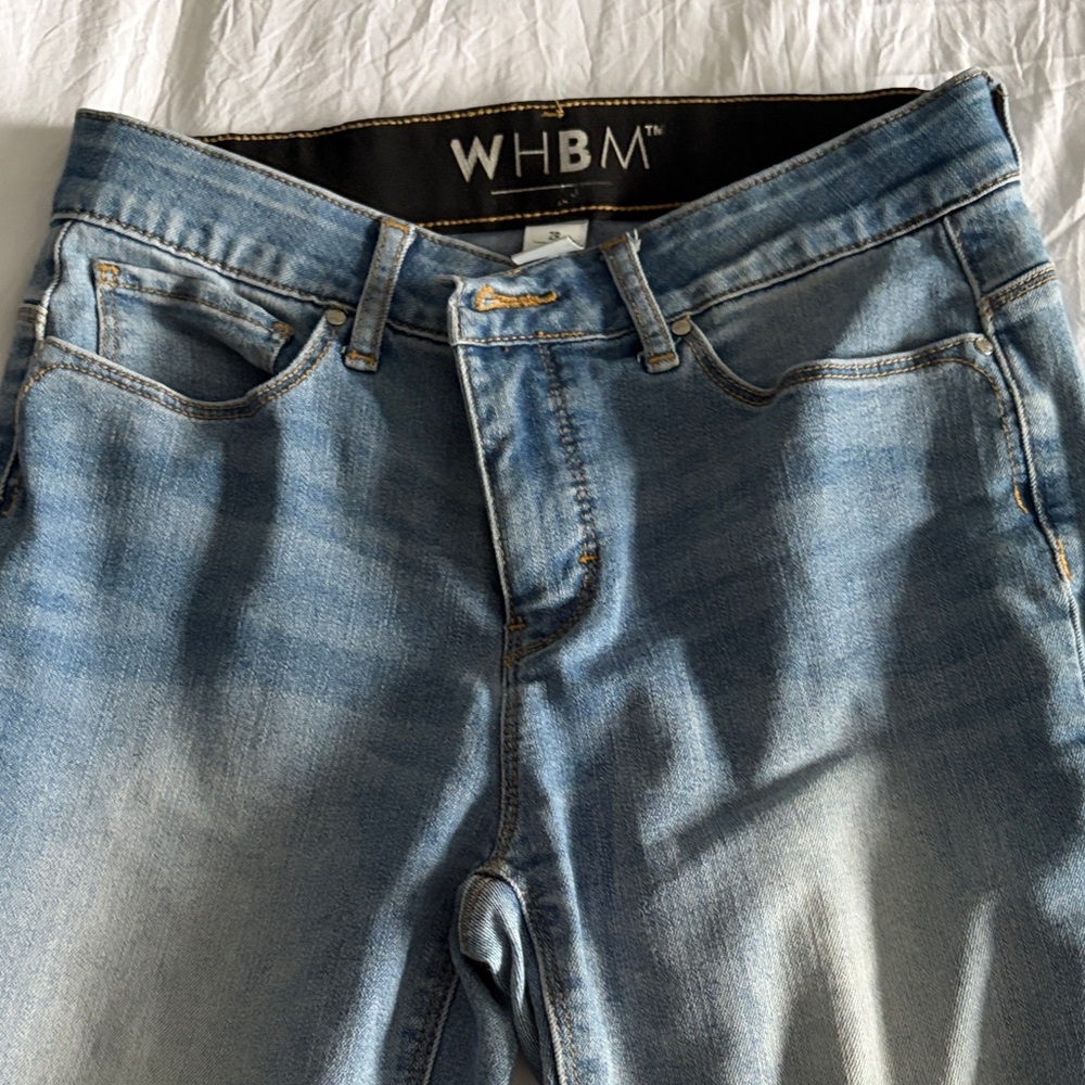 White House Black Market Light Blue Flare Jeans